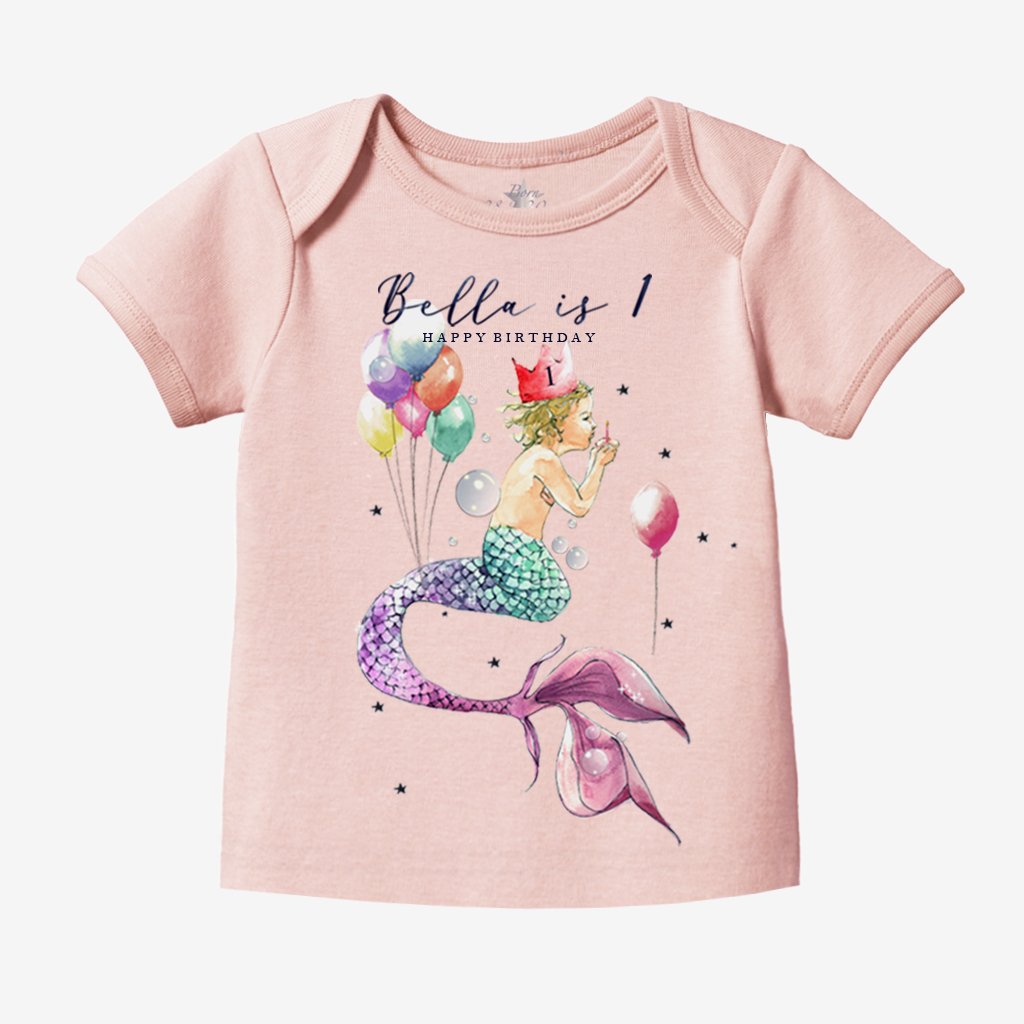 Mermaid Birthday Newborn Tee – Luna and Folly