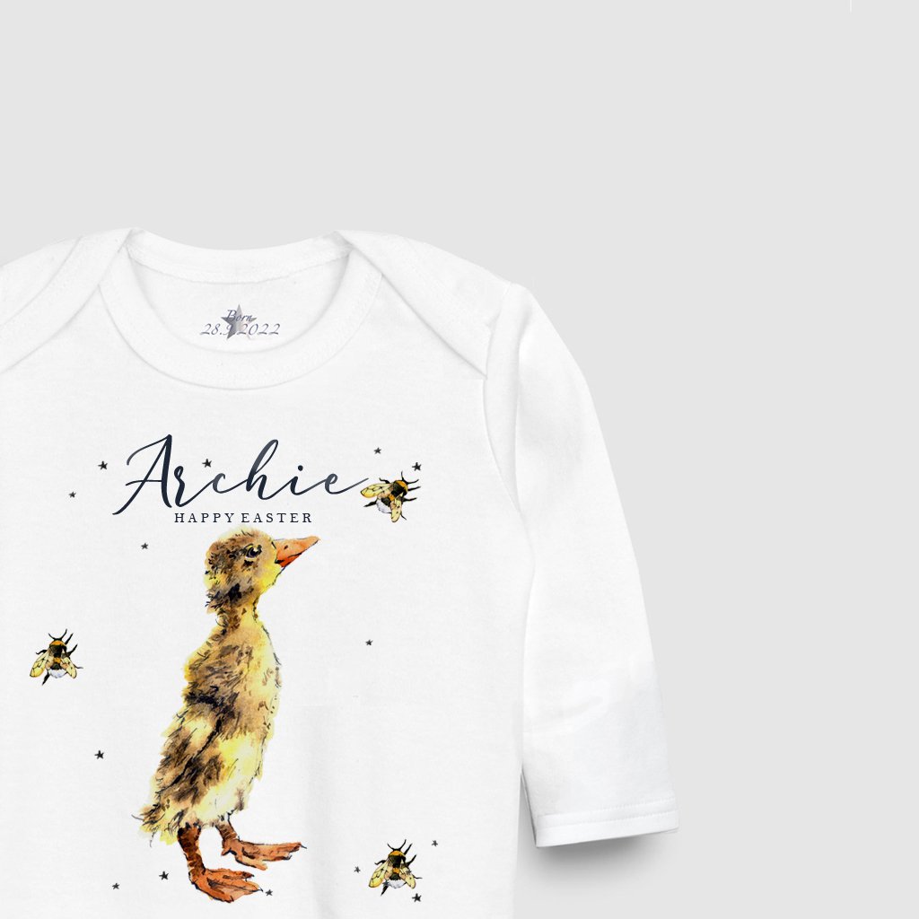 Happy Easter Duckling Sleepsuit - Image 2