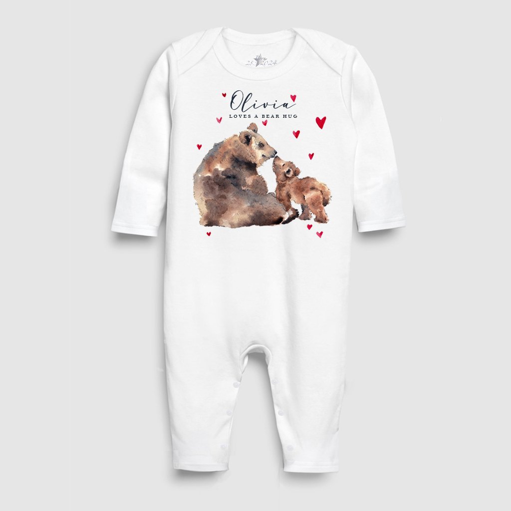 Love a bear Hug Sleepsuit