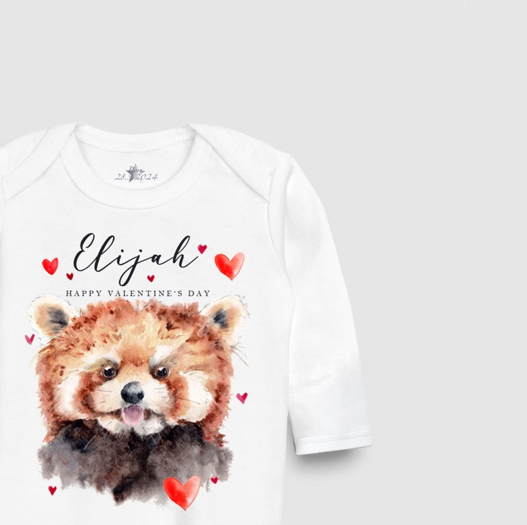 Love Red Panda Sleepsuit - Image 2