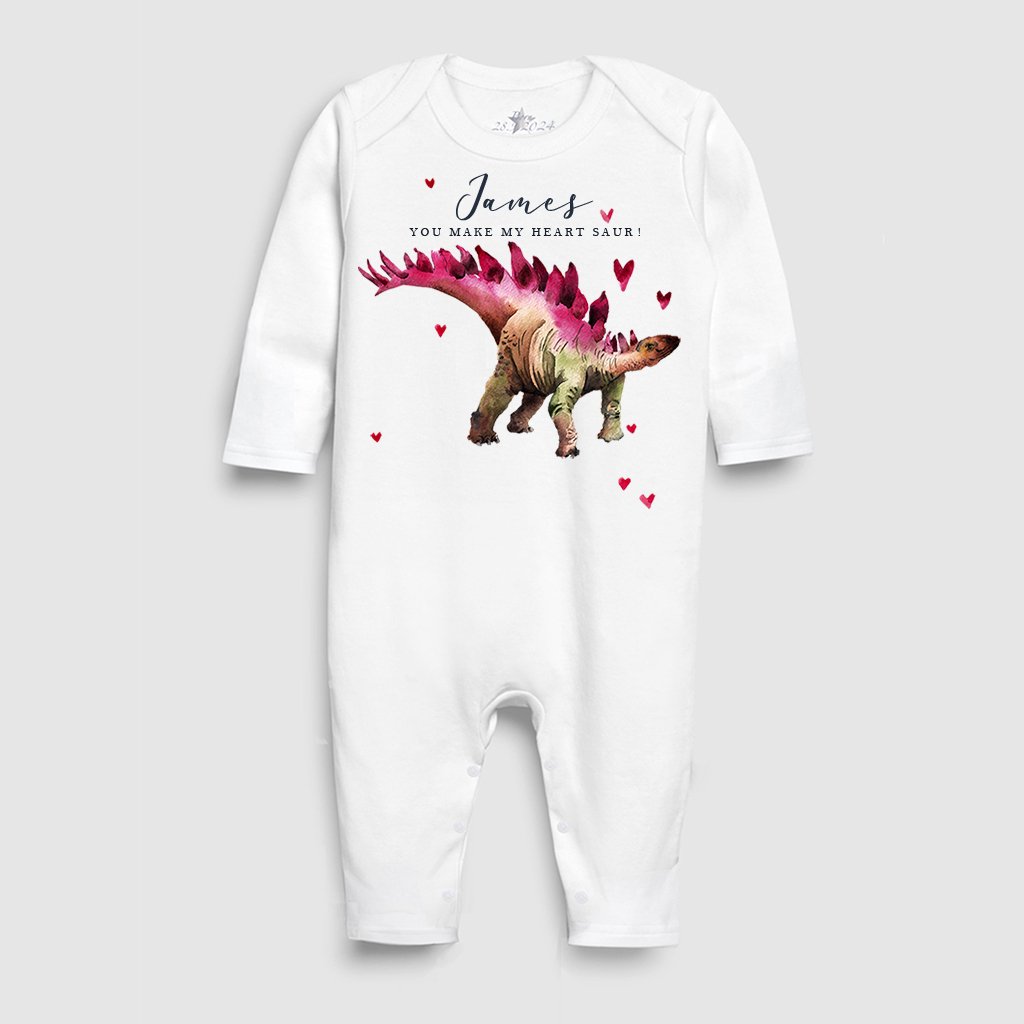 Dinosaur Valentine Sleepsuit
