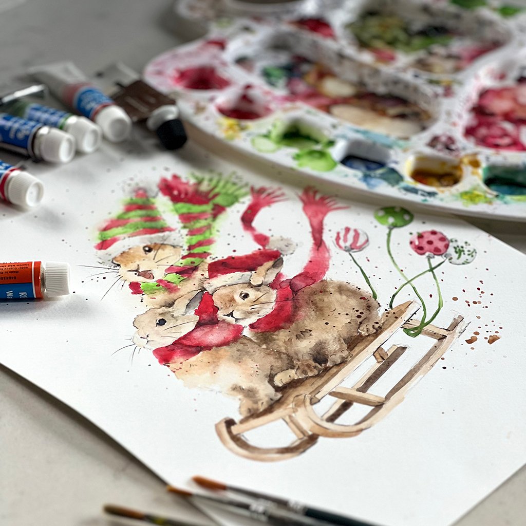 Sleigh Bunnies Christmas Bodysuit - Image 4