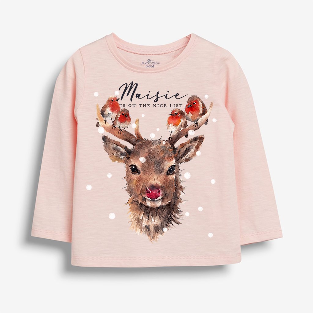 Christmas Rudolph Newborn Tee - Image 2