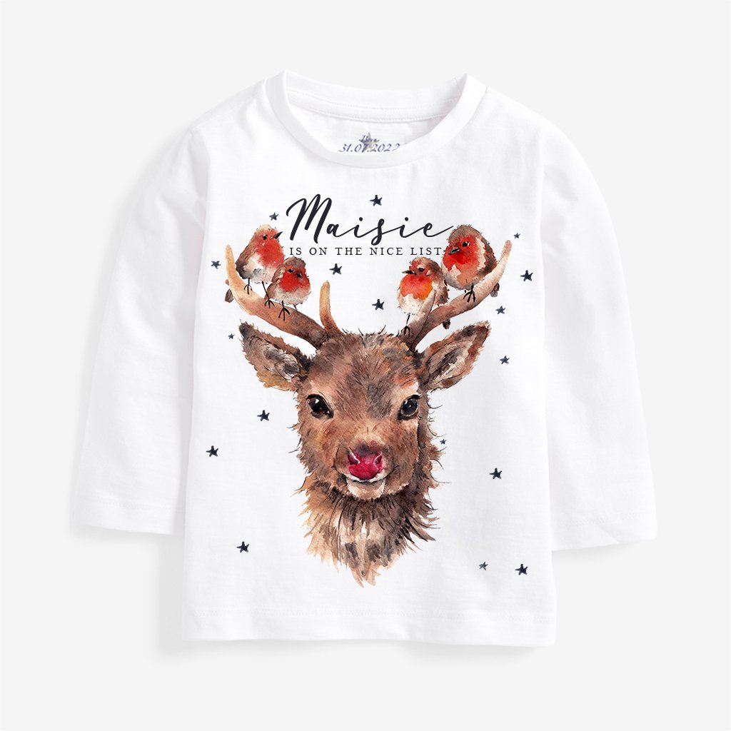 Christmas Rudolph Newborn Tee - Image 3