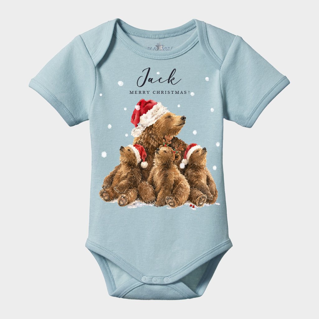 Christmas Bear Family Bodysuit