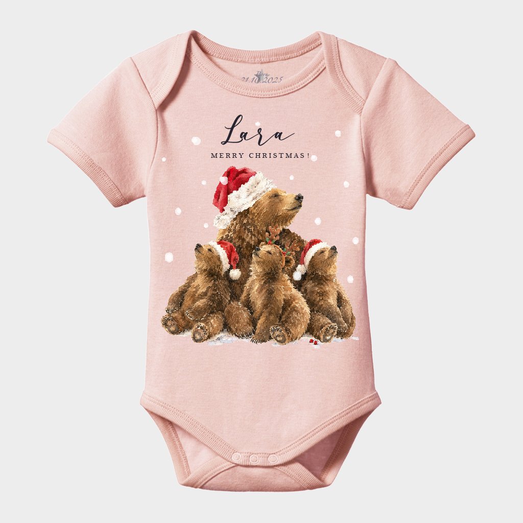 Christmas Bear Family Bodysuit - Image 3