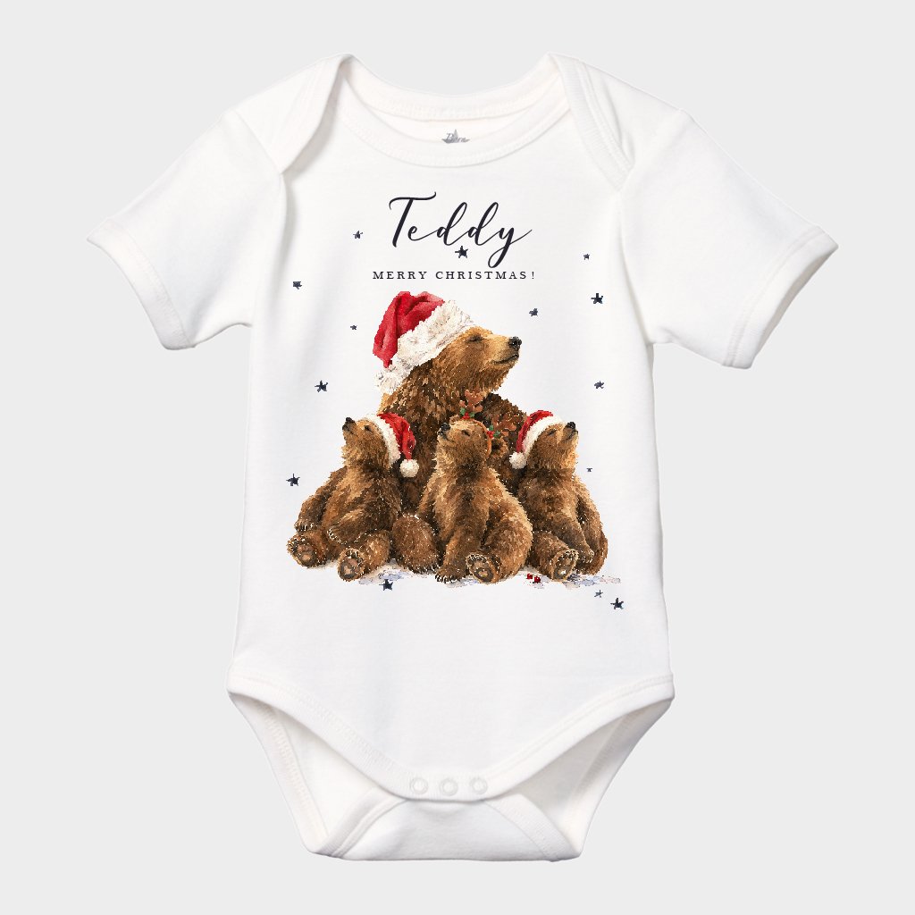 Christmas Bear Family Bodysuit - Image 2