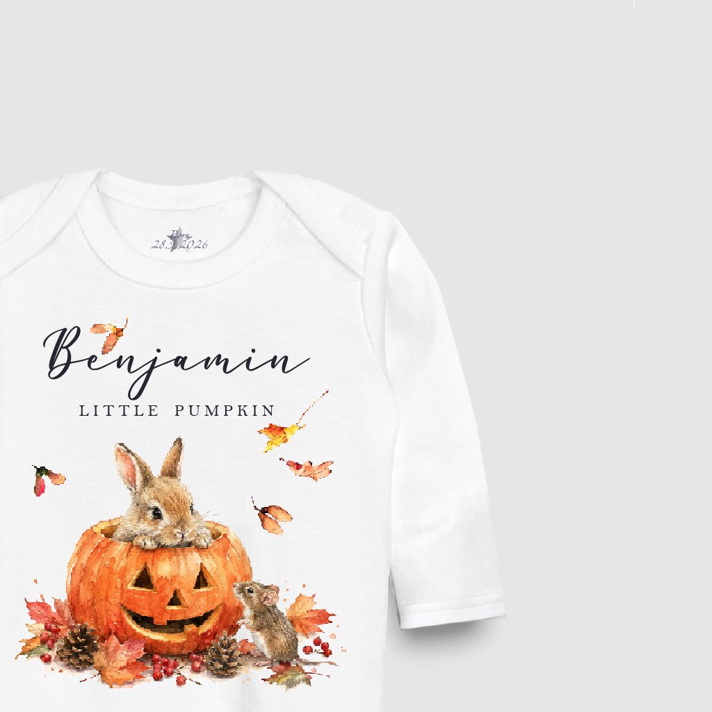 Little Pumpkin & Bunny Sleepsuit - Image 2