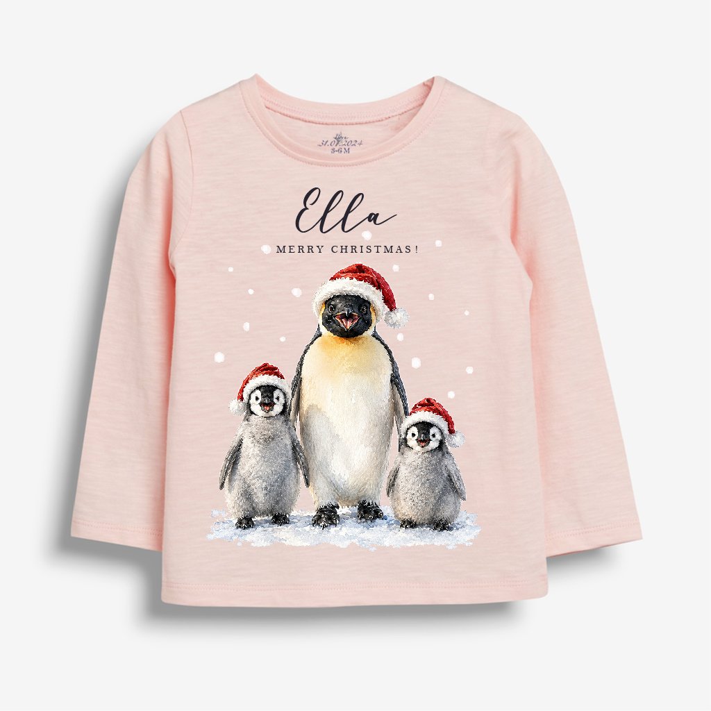 Penguin Christmas Newborn Tee - Image 3